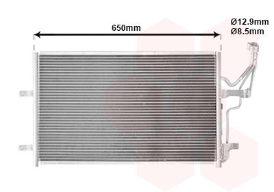 Airco condensor Van Wezel 27005186