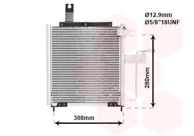 Airco condensor Van Wezel 27005197