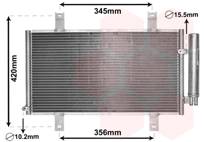 Airco condensor Van Wezel 27005209