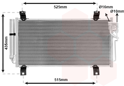 Airco condensor Van Wezel 27005231