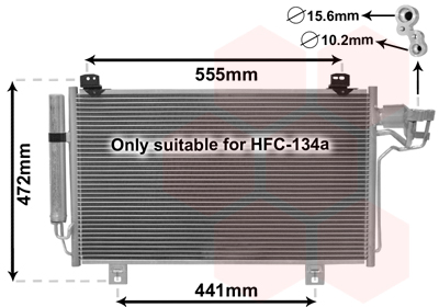 Airco condensor Van Wezel 27005260