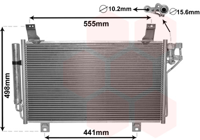 Airco condensor Van Wezel 27005264