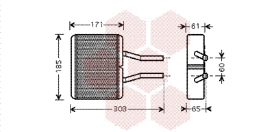 Kachelradiateur Van Wezel 27006193