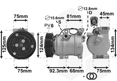 Airco compressor Van Wezel 2700K219