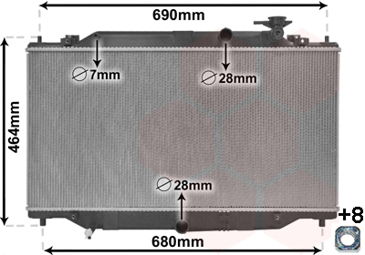 Van Wezel Radiateur 27012701