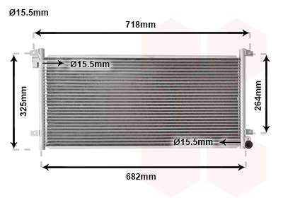 Airco condensor Van Wezel 28005044