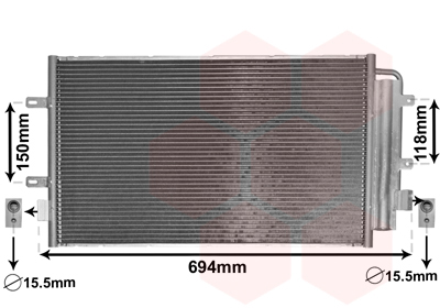 Airco condensor Van Wezel 28005127