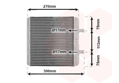 Kachelradiateur Van Wezel 28006048