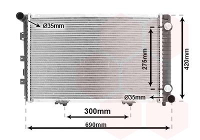 Radiateur Van Wezel 30002061