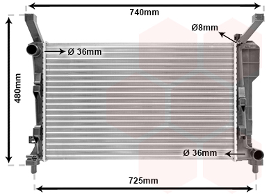 Radiateur Van Wezel 30002363