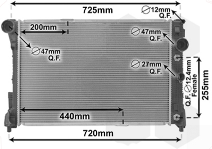 Radiateur Van Wezel 30002452