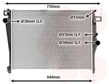 Radiateur Van Wezel 30002703