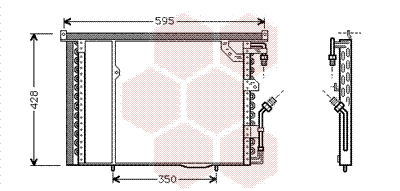 Airco condensor Van Wezel 30005195