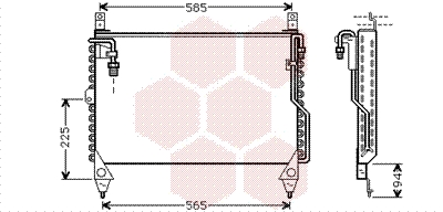 Airco condensor Van Wezel 30005242