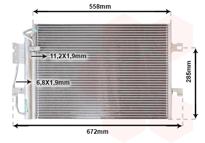 Airco condensor Van Wezel 30005257