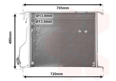 Airco condensor Van Wezel 30005280