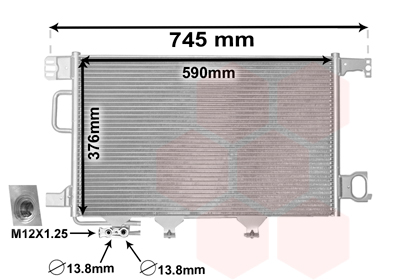 Airco condensor Van Wezel 30005360