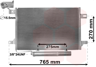 Airco condensor Van Wezel 30005382