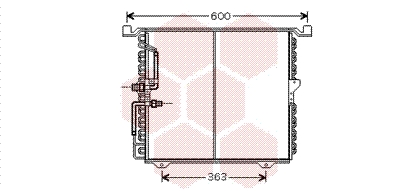 Airco condensor Van Wezel 30005388