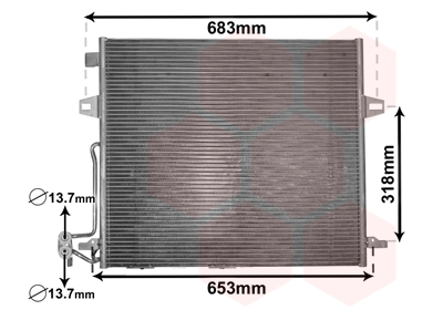 Airco condensor Van Wezel 30005406