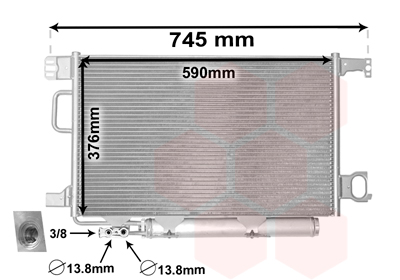 Airco condensor Van Wezel 30005435