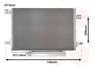 Airco condensor Van Wezel 30005572