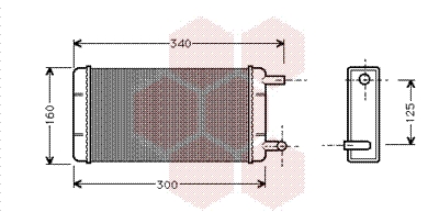 Kachelradiateur Van Wezel 30006108