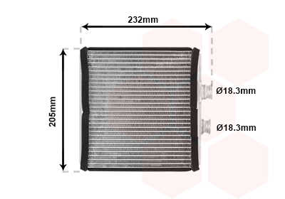 Kachelradiateur Van Wezel 30006472