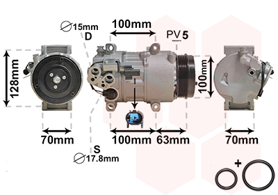 Van Wezel Airco compressor 3000K404