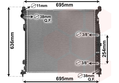 Radiateur Van Wezel 30012704