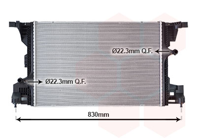 Radiateur Van Wezel 30012715