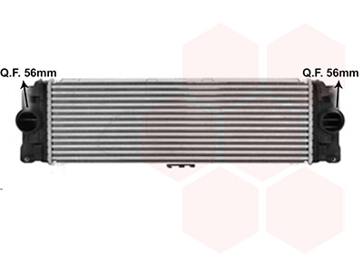 Intercooler, inlaatluchtkoeler Van Wezel 30014720