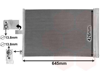 Airco condensor Van Wezel 30015702