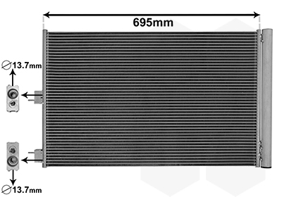 Airco condensor Van Wezel 30015705