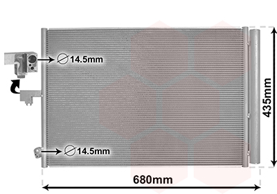 Airco condensor Van Wezel 30015708