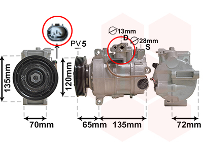 Airco compressor Van Wezel 3001K703