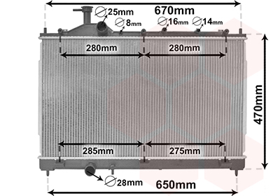 Radiateur Van Wezel 32002262