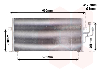 Airco condensor Van Wezel 32005119