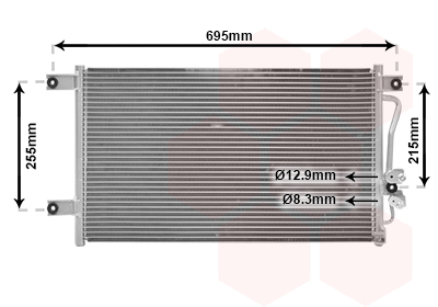 Airco condensor Van Wezel 32005206