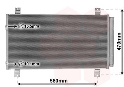 Airco condensor Van Wezel 32005258