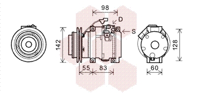 Airco compressor Van Wezel 3200K219