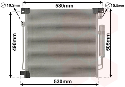 Airco condensor Van Wezel 32015700