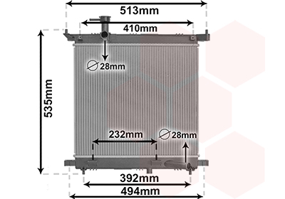 Radiateur Van Wezel 33012712