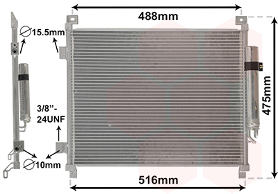 Airco condensor Van Wezel 33015701