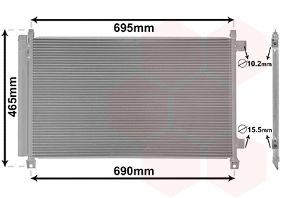 Airco condensor Van Wezel 33015702