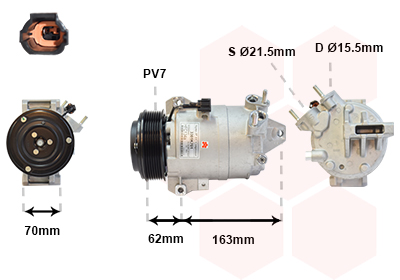 Airco compressor Van Wezel 3301K701