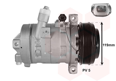 Van Wezel Compressor, airconditioning 3301K702