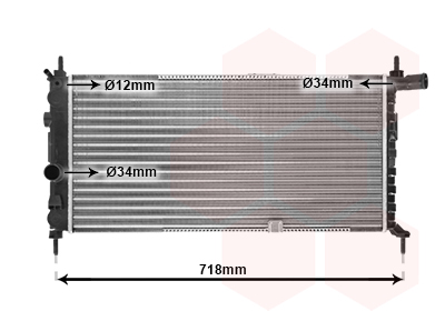 Radiateur Van Wezel 37002064