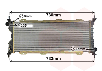 Radiateur Van Wezel 37002185