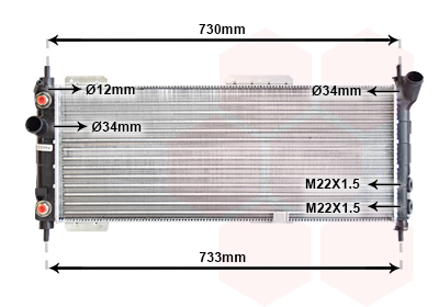 Radiateur Van Wezel 37002200